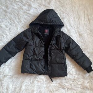 Swiss Tech Black Kids Puffer Jacket